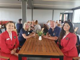 Rotarians talk to Butlins Redcoats.